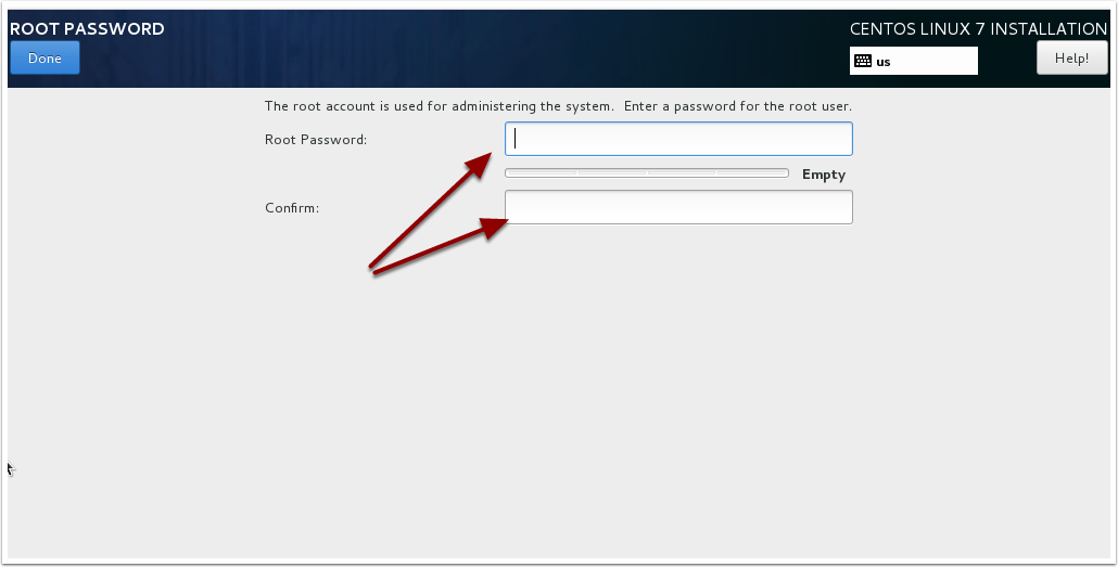 Enter Root Password